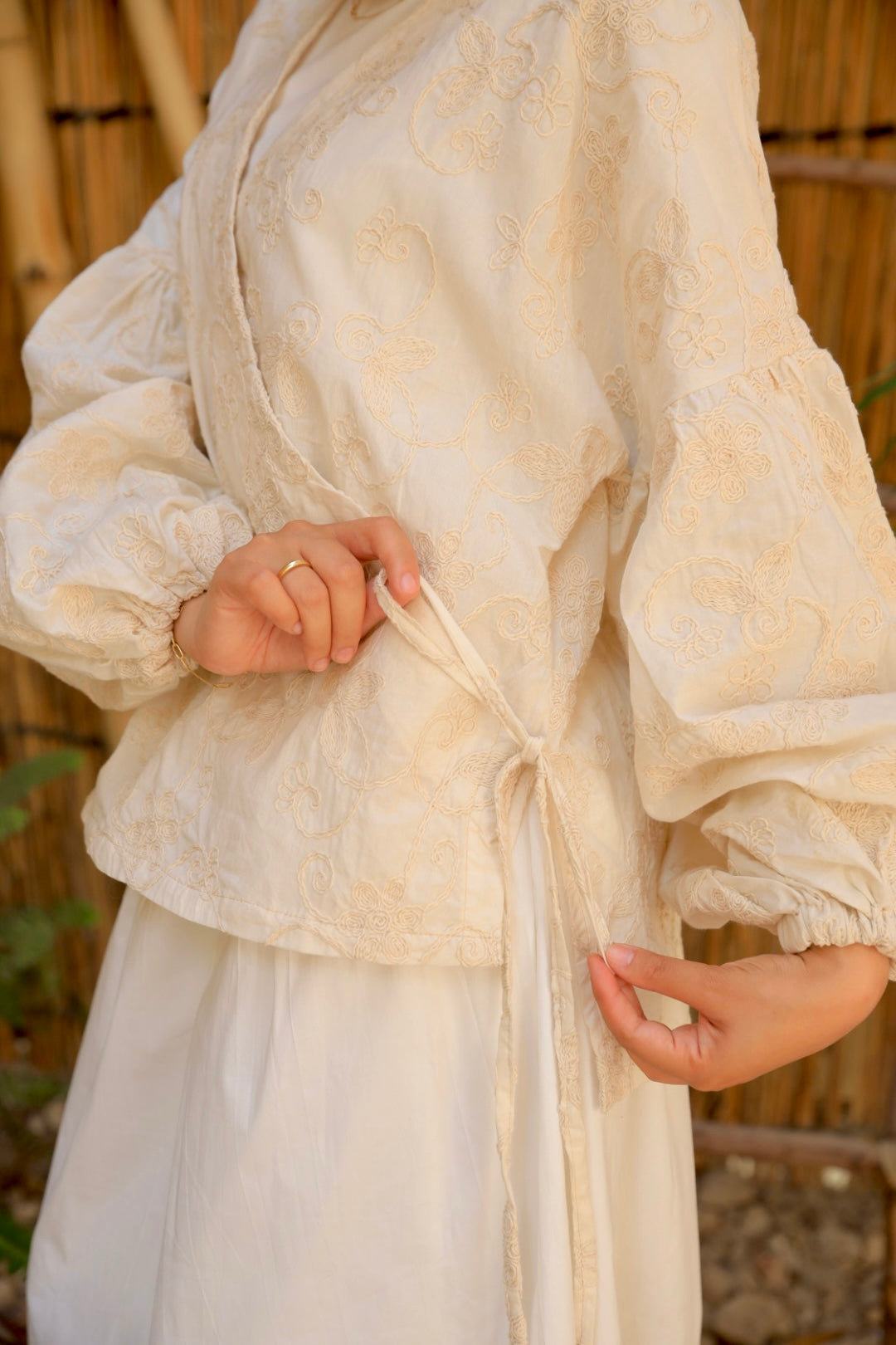 The embroidered kimono