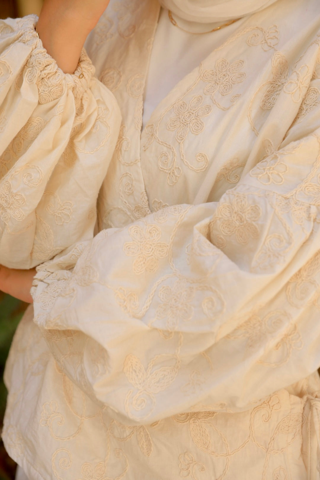 The embroidered kimono