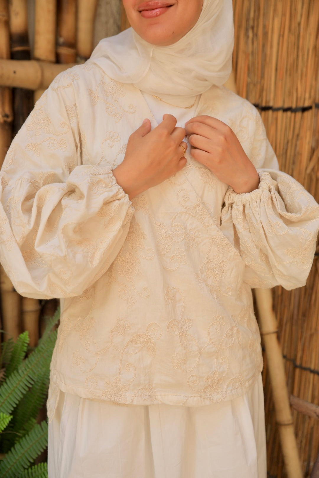 The embroidered kimono