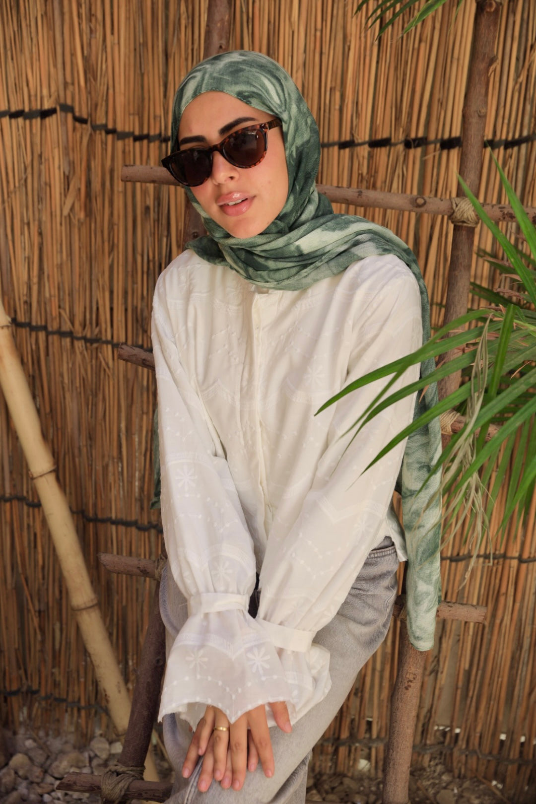 The Soft-cuff linen shirt in white